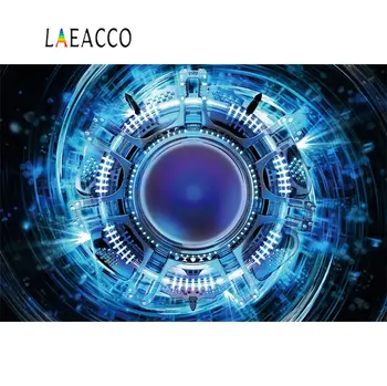 

Laeacco Science Fiction Unique 3D Fantasy Corridor Entrance Kid Portrait Photo Background Photography Backdrops For Photo Studio