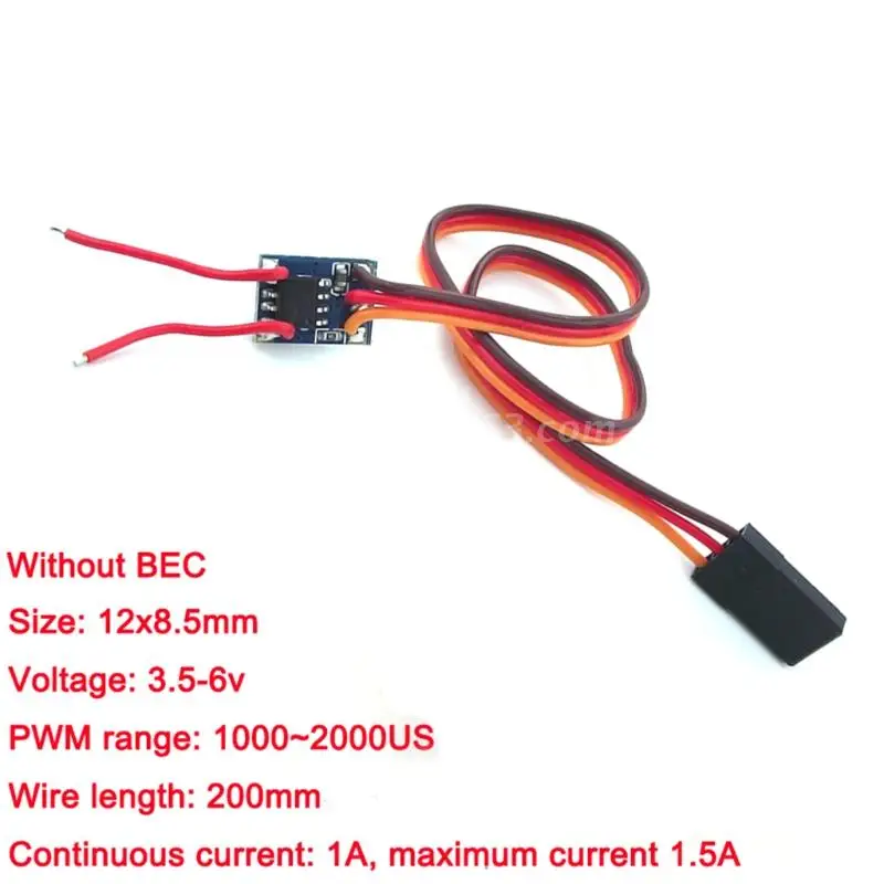 1pc Micro 1A Dual-way Brushed ESC DC 5V Electronic Speed Controller Winch Control Circuit Board RC Model Toy Car Plane 360&deg;