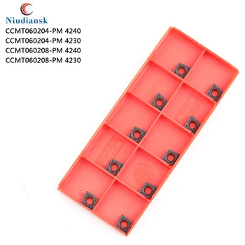 

high quality CCMT060204-PM 4240 4230 CCMT060208-PM 4240 4230 Internal turning tool Carbide insert CNC Lathe tool turning insert