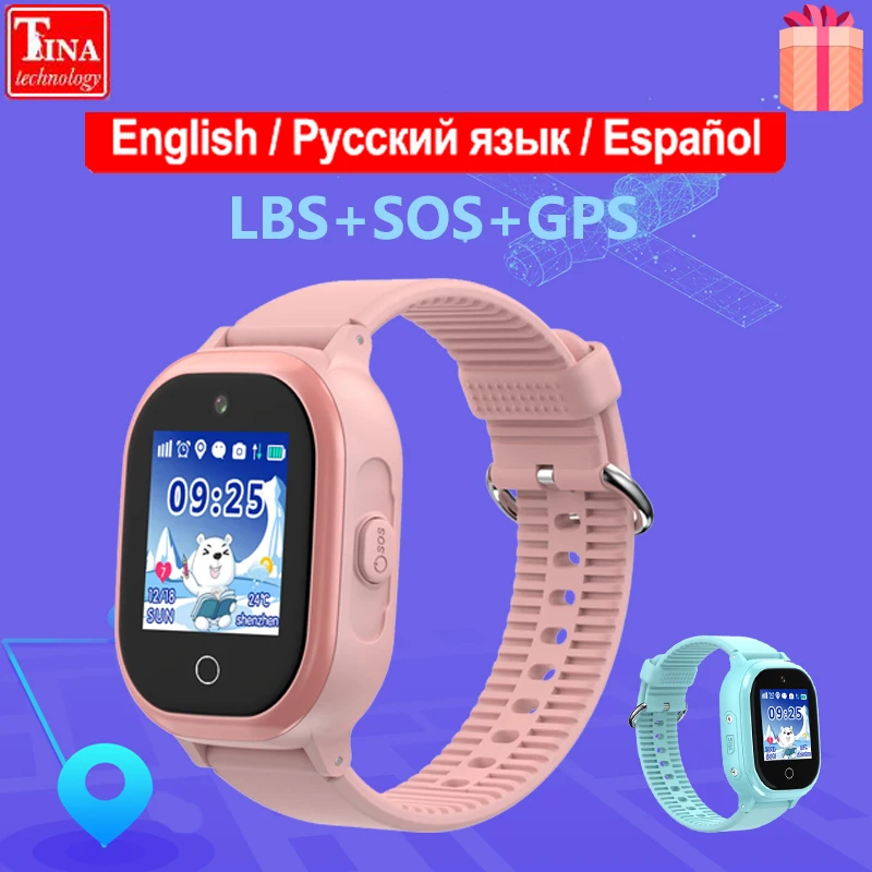 

TD06S GPS Children Watch Color Touch Screen Phone Positioning Fashion 1.3 Inch IP67 Waterproof SOS Baby Smart Watch Boys Girls