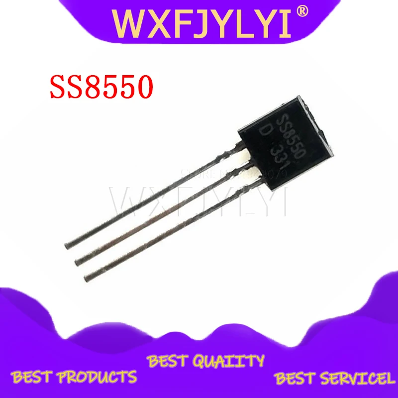 100 шт SS8550 TO-92 8550 TO92 Новый триодный транзистор | Электронные компоненты и