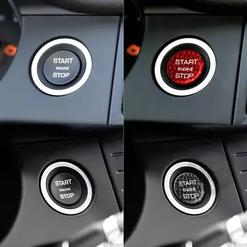 

Fashion Carbon Fiber Start Stop Button Trim Sticker with Fragrance Tablet for Land Rover Discovery Sport Range Rover Car Decor