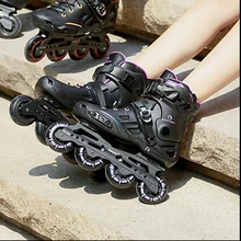 Outdoor Breathable Inline Skates Hockey Professional Flashing Roller Skates Shoes Gym Paten Ayakkabi Sports Accessories