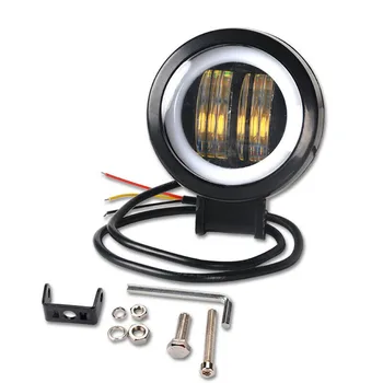 

Round LED Work Light Offroad Fog DRL Red Corrosion resistant Waterproof