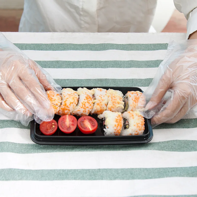 Removable Thick Disposable Glove Plastic Film Bakery Cleaning Health Environmentally Friendly 200 Pieces-Manufacturers Direct Se