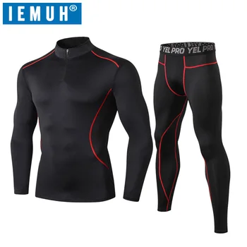 

IEMUH Thermal Underwear For Men Male Thermo Clothes Long Johns Sets Thermal Tights Winter Long Compression Underwear Quick Dry