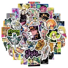 

50Pcs Japan Anime JoJos Bizarre Adventure Stone Ocean Stickers Graffiti Kids Toy Skateboard Phone Laptop Luggage Sticker Decals