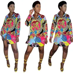 Новая сексуальная модная рубашка в африканском стиле с принтом