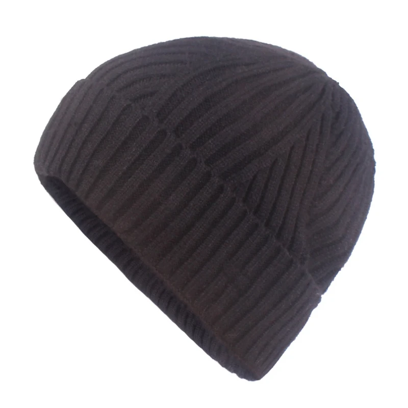 Men Women Skull Cap Beanie Hat Stretch Knit Cuffed Slouchy Winter Beanie Velvet Lining For Snowboard Skiing Skating Caps