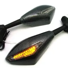 2 шт./пара мотоцикл зеркало скутера e-велосипеда зеркала заднего вида для электромобиля задняя сторона выпуклое зеркало углеродного волокна Универсальный