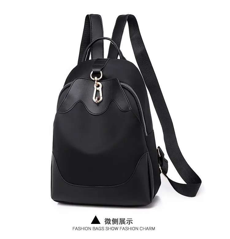 New Style Oxford Cloth Contrast Color Backpack WOMEN'S Bag Manufacturers Wholesale Foreign Trade Export Cross Border for on Beha