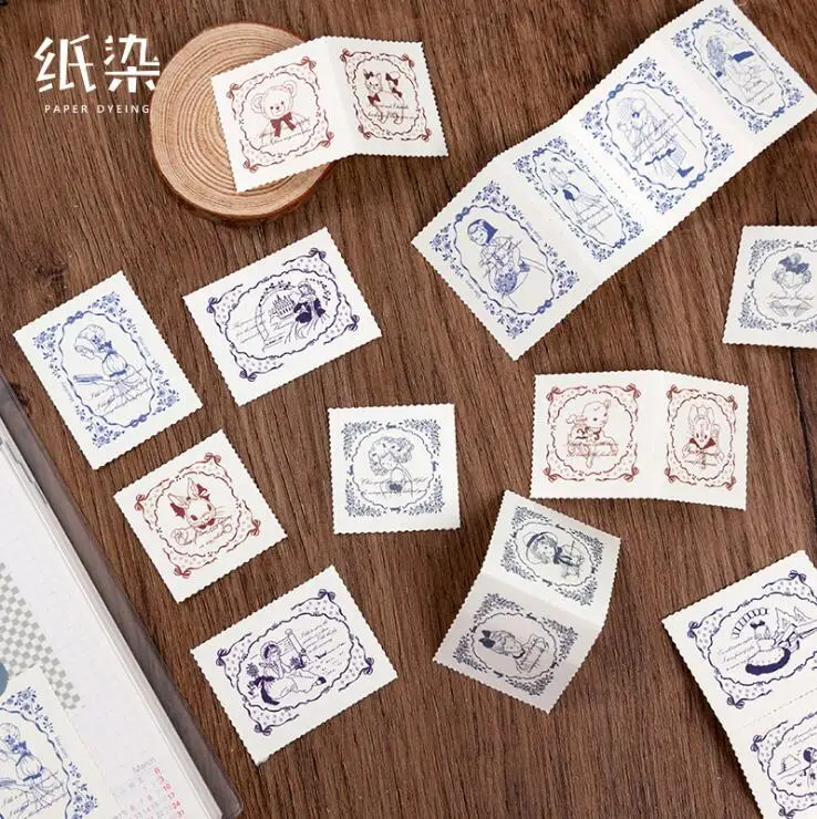 Diy печатные карты серия лунных сообщений бумажная печать наклеек наклейка на