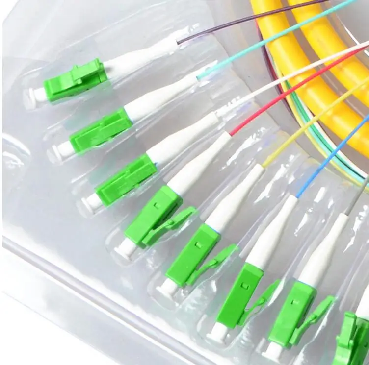 Волоконно-оптический пучок Pigtail LC одномодовый 12 сердечник Pigtail LC APC CATV патч-корд