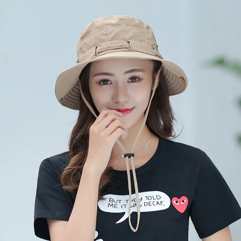 

Female Summer Outdoor Work Hat Travel Sunshade Fisherman's Hat Man Fishing Sunscreen Hat Mountaineering Sun Hat