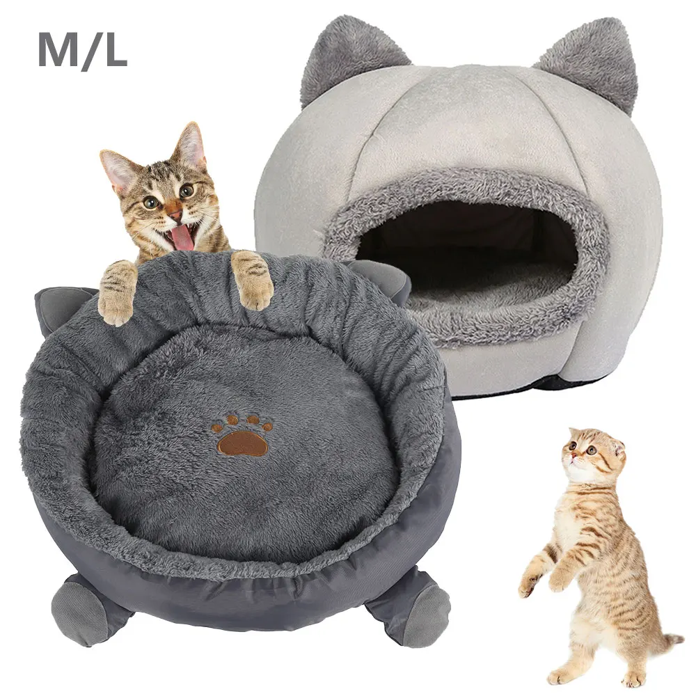 

Pet Beds Super Soft Dog Bed Plush Cat Dog Beds Winter Warm Round Cat Beds House Animals Sleeping House Kennel Pet Products