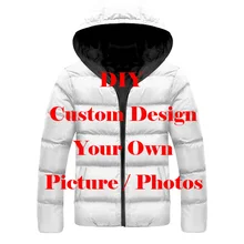 LIASOSO, дропшиппинг, 3D принт, сделай сам, индивидуальный дизайн, фото, для мужчин и женщин, куртка, плюс бархат, утолщение, молния, теплый пуховик