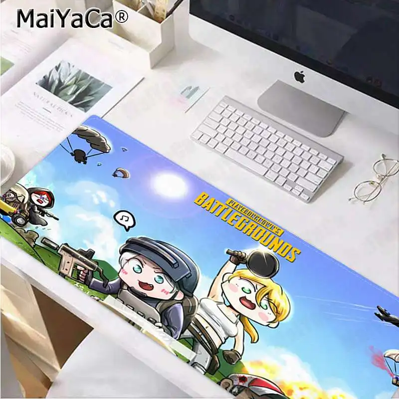 MaiYaCa playerunknown's battlegrounds аниме Блокировка края коврик для мыши игра скорость/Управление версия большой игровой коврик для мыши