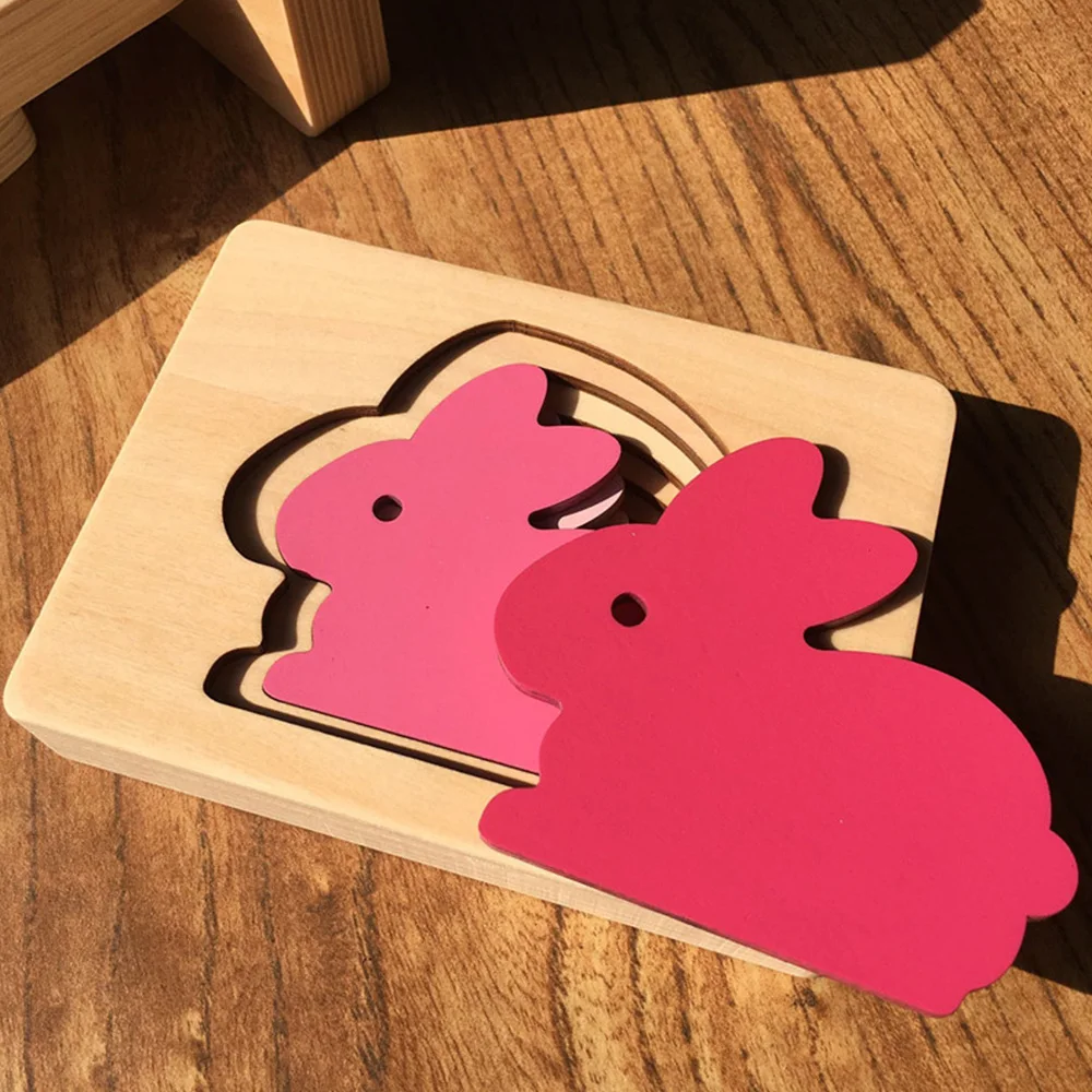 

Candywood Kids Wooden Toys For Children Animal Carton 3d Puzzle Multilayer Jigsaw Puzzles Toy Child Early Educational Aids Sozzy