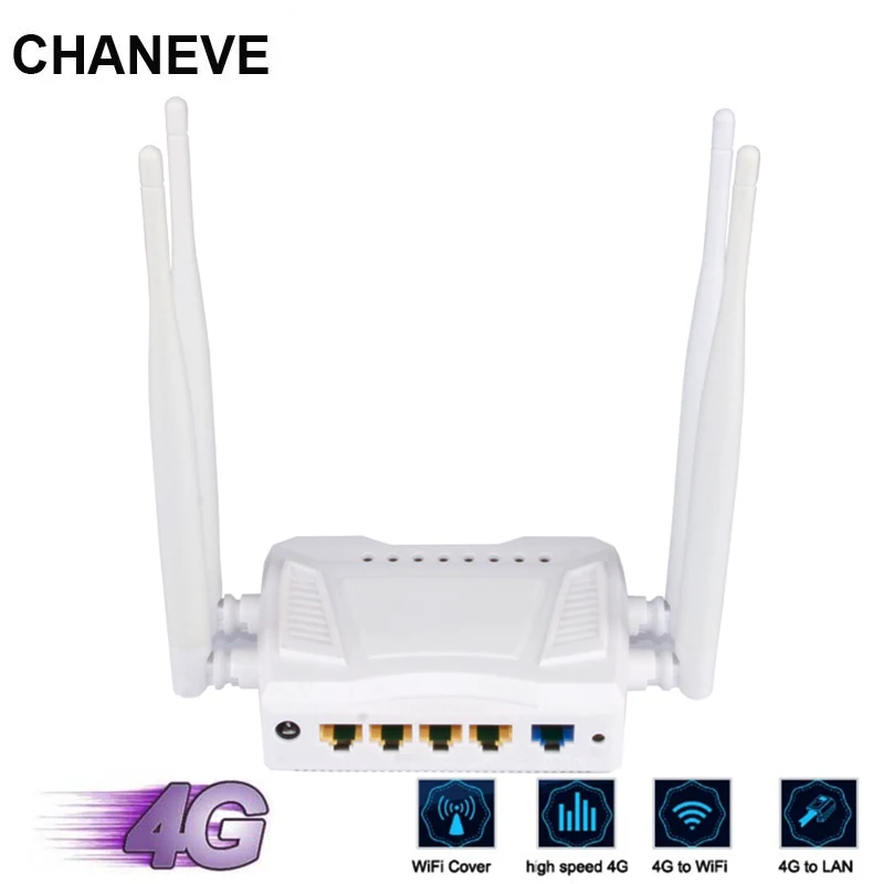 Роутер CHANEVE CAT4 LTE беспроводной роутер 802.11N 300 Мбит/с OpenWRT разблокированный полоса