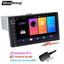 SilverStrong Android9.0 Универсальный 1Din автомобильный радиоприемник gps авто стерео Лада гранта автомобильный магнитофон для Toyota/Nissan 707M3