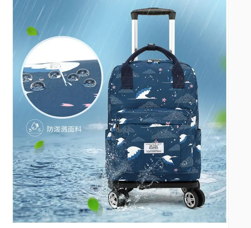 Travel Trolley Bag With Wheels Portable 