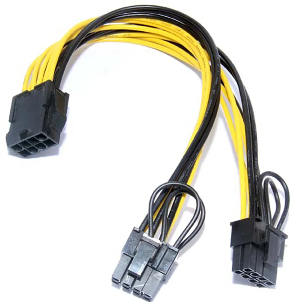 5 шт./упаковка 8-контактный и 2-портовый PCIe двойной PCI-Express 6 + 2-контактный Y-образный