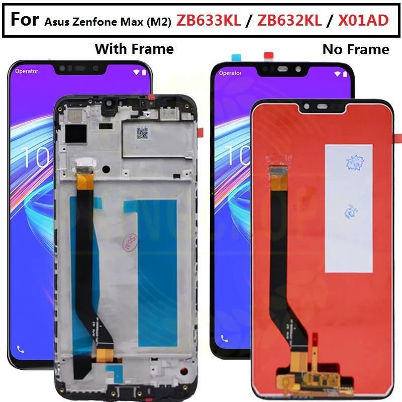 ЖК-дисплей 6 26 дюйма для Asus Zenfone Max M2 ZB633KL/ZB632KL X01AD экран с сенсорной панелью