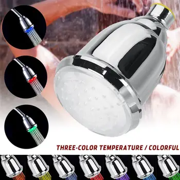

Bathroom Temperature Control 7 Color RGB Water Power Shower Tap light Water Saving Kitchen Aerator Led Faucet Aerator Light