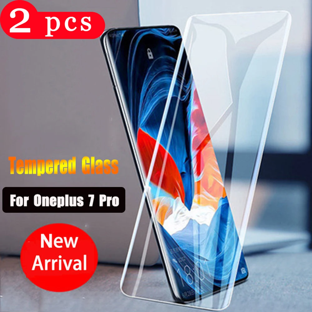 2 шт. 9D полное покрытие из закаленного стекла для oneplus 7 7T pro 6 6T 5T Защитная пленка