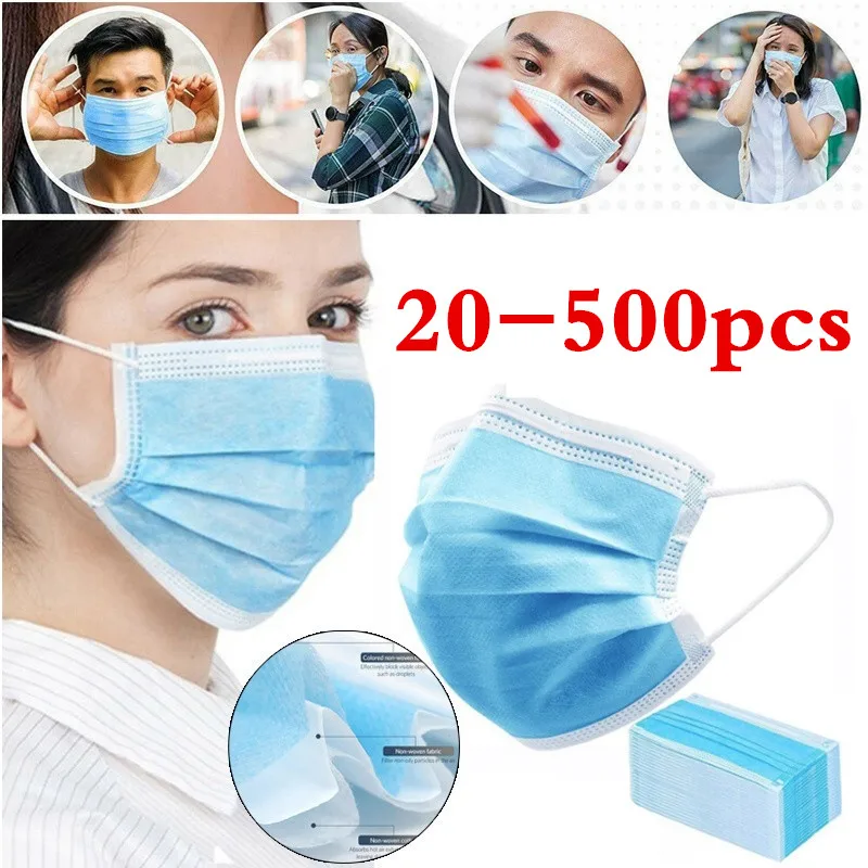 

Personal Health 3 Layers Unisex Face Masks Anti Dust Mask Safety Elastic Facial Dustproof Masks In Stock Wholesale Dropshipping