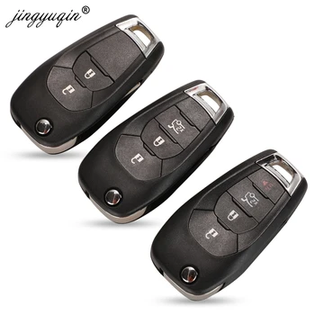 Keyforkessg 20 pz/lotto 2/3/4 Tasto Chiave A Distanza Dell'automobile Borsette Fob Per Chevrolet Cruze Malibu Chevy Vibrazione Pieghevole Chiave caso di Sostituzione
