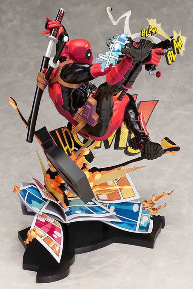 Mifen Craft Anime Cartoon Small Base Deadpool Scene Deadpool Breaking Dimensional Wall Garage Kit