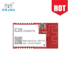 BLE – Module sans fil LoRa SX1280 rf 2.4GHz 27dBm SPI, longue portée 8000m, positionnement sans fil, émetteur récepteur E28 2G4M27S 