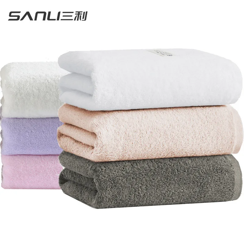 

Three-Selectable Sanli Towel Broad Strokes Long-staple Cotton/Ply Wide Forging Pure Cotton Extra-large Towel Thick Bath Towel