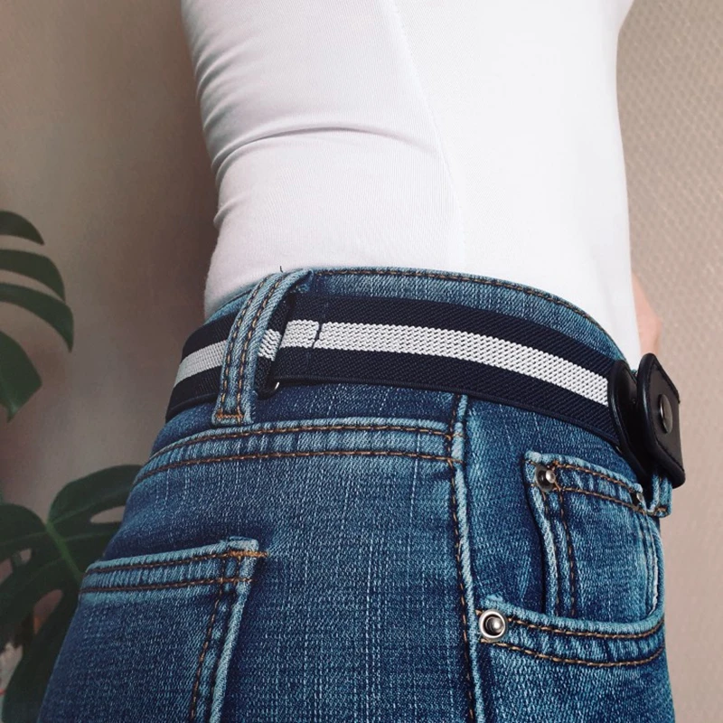 Womans Belt  Buckle-Free Waist Jeans Pants No Buckle Stretch Elastic Waist Belts for Men Women Invisible Belt DropShipping