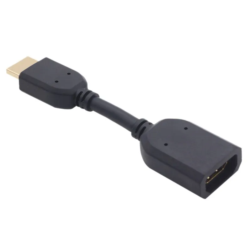 10 см удлинитель аудио видео адаптер кабель для HDMI Портативный позолоченный