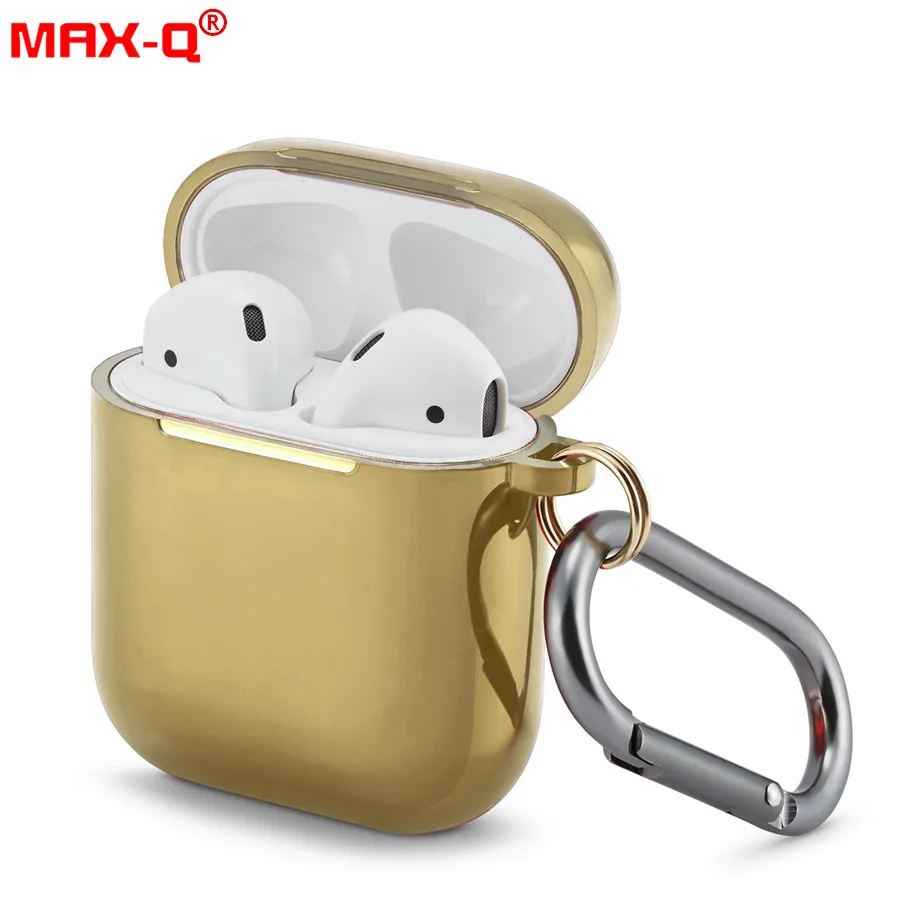 

Electroplated Protective Case for Airpods Hard Shell Earphone Shell for Apple Airpods 1 2 Electroplating Protect Cover