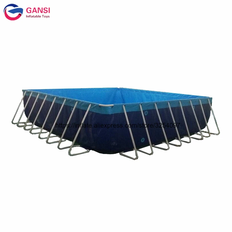 Popular metal frame rectangular swimming pool  above ground pools from China metal gear solid v ground zeroes