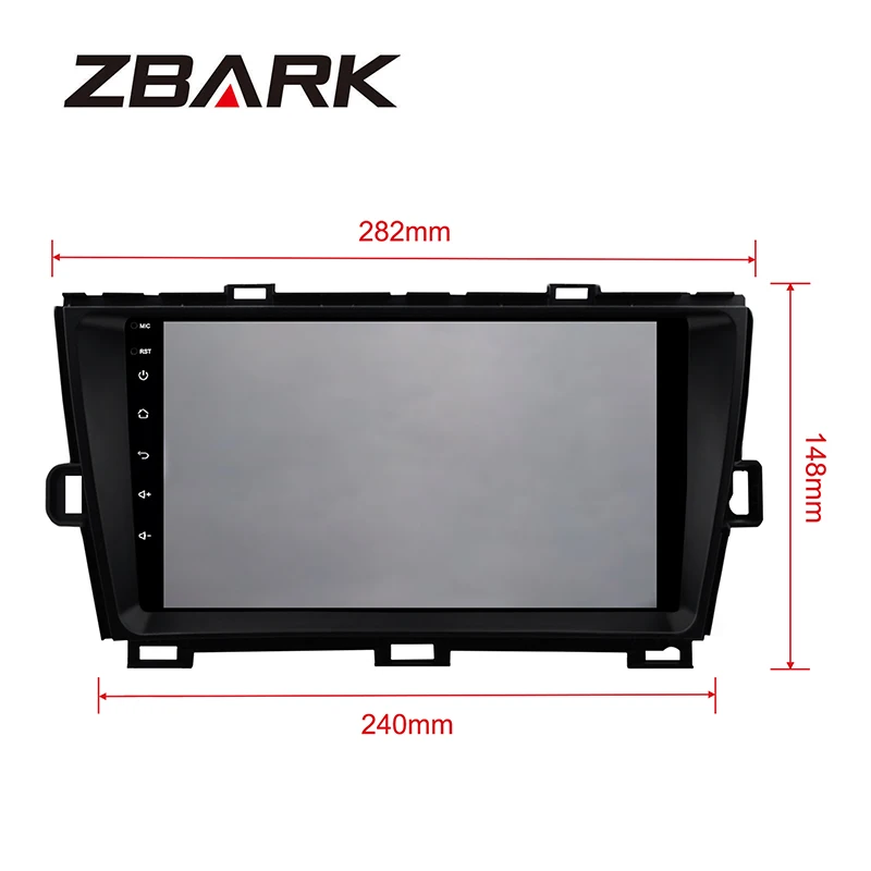 Cheap 9 inch 2 Din Android 9.0  GPS Navi  bluetooth left  hand drive Car Radio stereo  Player for TOYOTA Prius 2009  - 2013 YHPRSZMA1 4