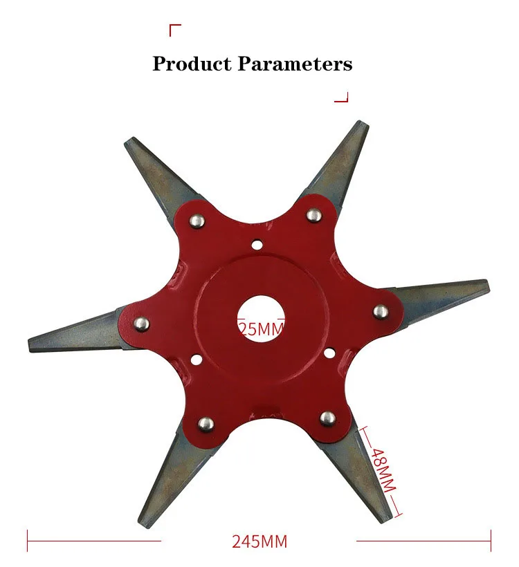 6 зубных щеток резак лезвие триммер металлические лезвия Триммер головка садовая трава триммер головка для газонокосилки