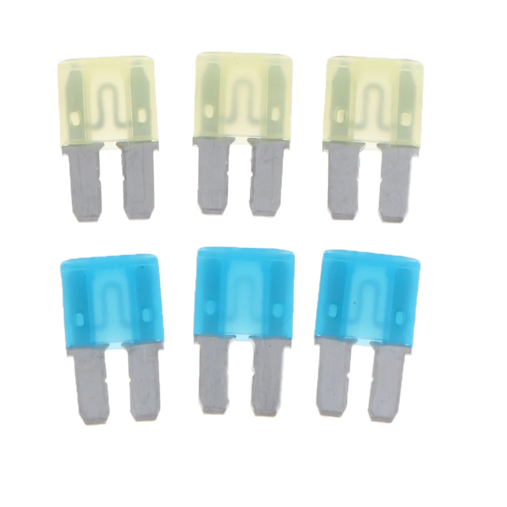15 Pieces 15mm*12mm 5A / 7.5A / 10A / 15A / 20A Micro 2 Blade ATR Fuse for Car Van