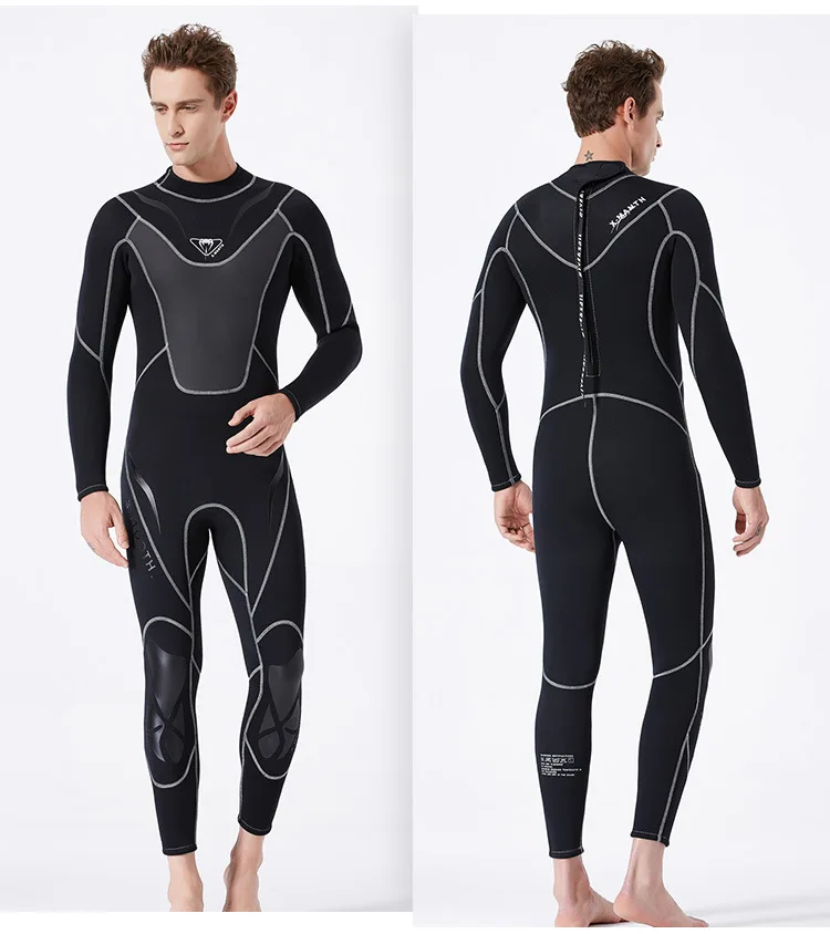 Fullbody Men 3mm Neoprene Wetsuit Surfing Swimming Diving Suit Super Stretch Triathlon Swimwear Sport Scuba Swimsuits Surfing - Цвет: swimwear 1