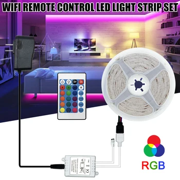

12v LED Soft Light Strip With WIFI Remote Control Kit RGB Epoxy Waterproof Smart Discoloration Lights Deocr Tools JA55