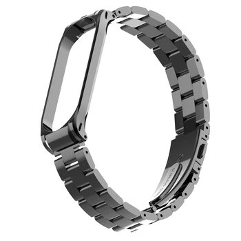 

Replacement Stainless Steel Watch Band Strap Simple Design Wrist Bracelet Straps For Mi Band 4 Smart Bracelet Accessories