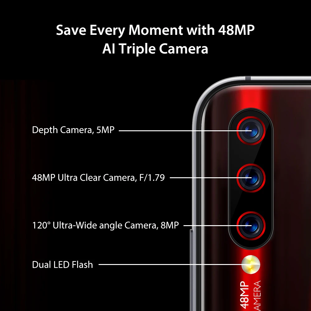 Разблокированный смартфон UMIDIGI X AMOLED экран 6 35 дюйма сканер отпечатка пальца