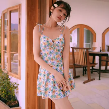 

One Piece Swimsuit Swimwear Women Swimsuits Swimming Suit For Swim Sexy 2019 New Big Ins Hot Floral Polyester Sierra Surfer