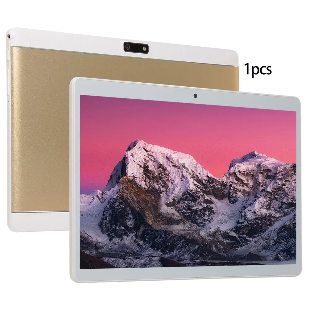 V10 классический планшет 10,1 дюймов HD большой экран Android 8,10 версия модный портативный планшет 6G+ 64G Золотой планшет с европейской вилкой
