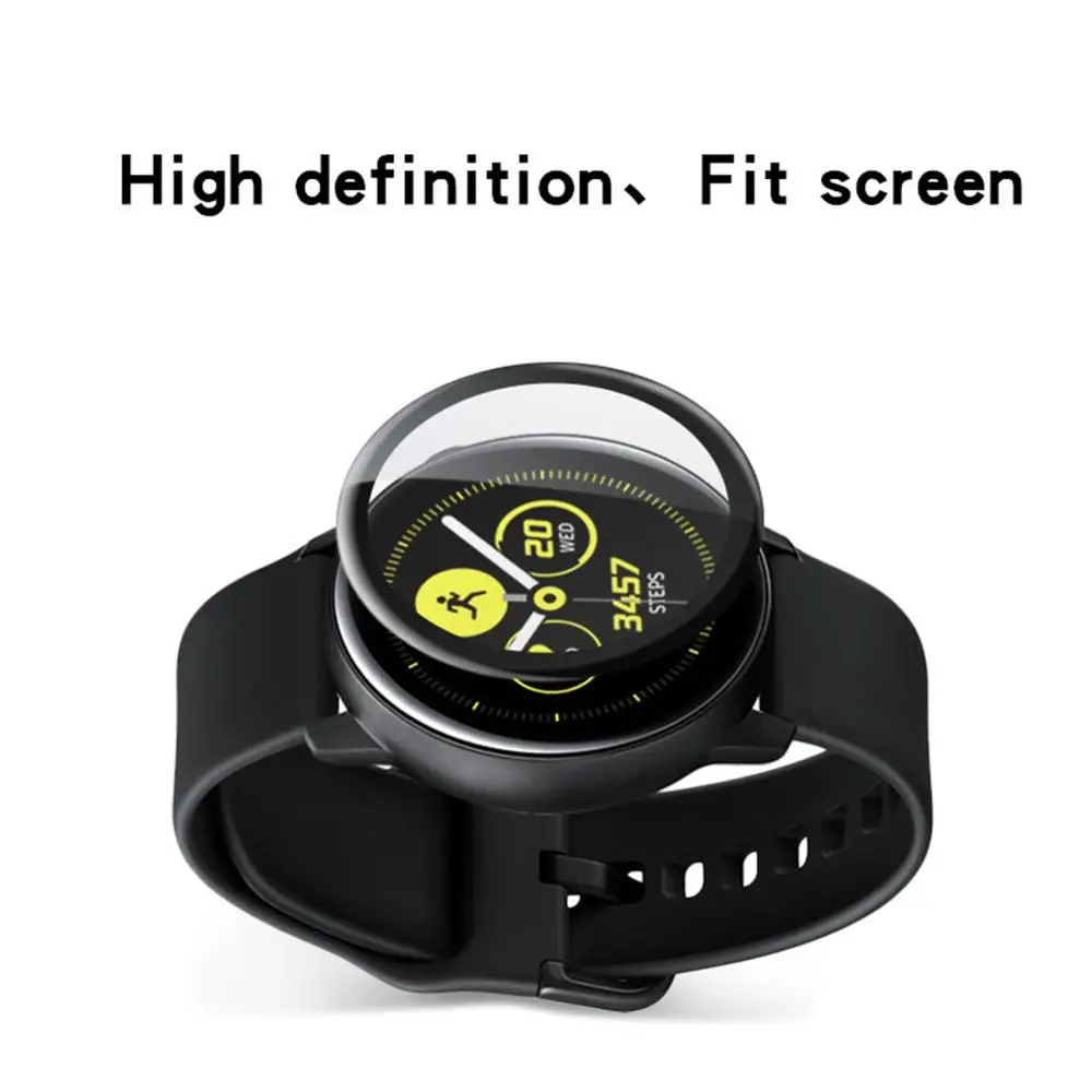 Для galaxy watch active 6D изогнутый протектор для samsung galaxy watch active SM-R500 полный охват мягкий экран защитная пленка