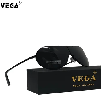 

VEGA Eyeware Aviation Sunglasses Men Women Oversize Frameless Sunglasses Foldable Glasses Lager Folding Big Moto Goggles 8487