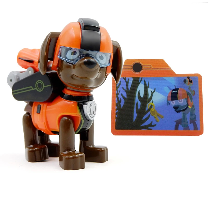 Paw Patrol мультяшная фигурка пластиковая модель Аниме фигурки пластиковые фигурки psi patrol Щенячий игрушки для детей - Цвет: M no box